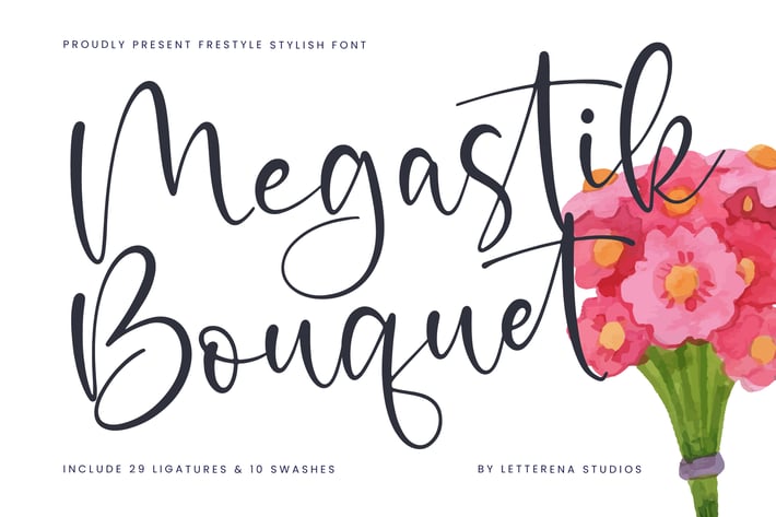 Megastik Bouquet Freestyle Stylish Font