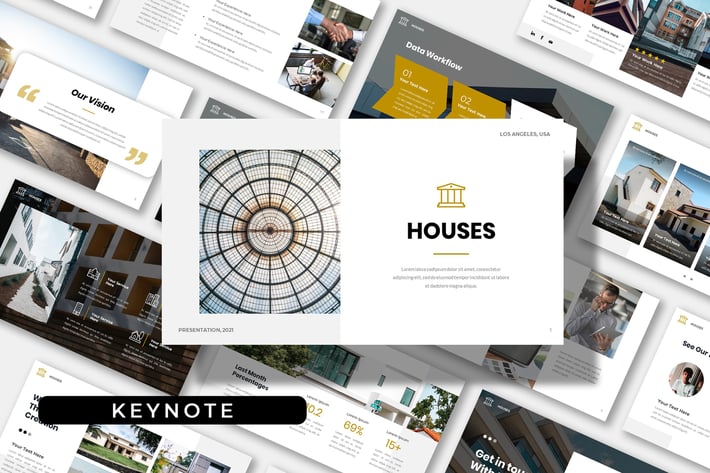 Houses - Company Business Clean Keynote Template
