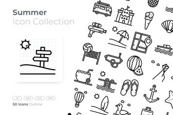 Summer Outline Icon