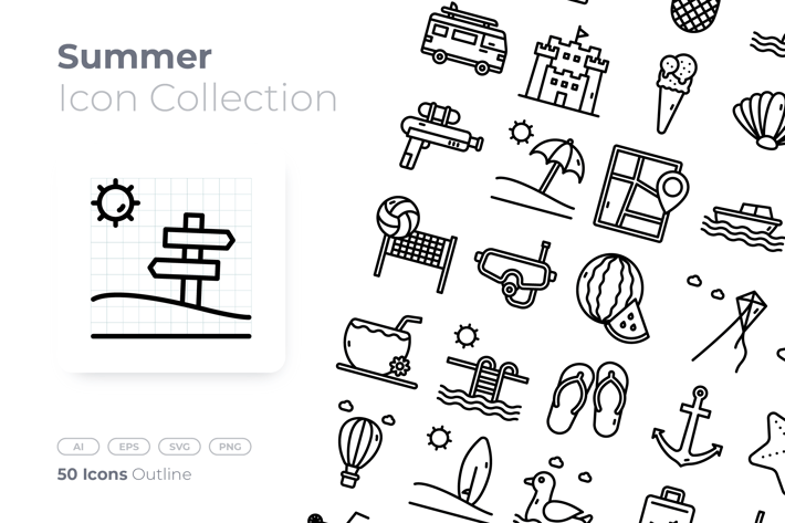 Summer Outline Icon