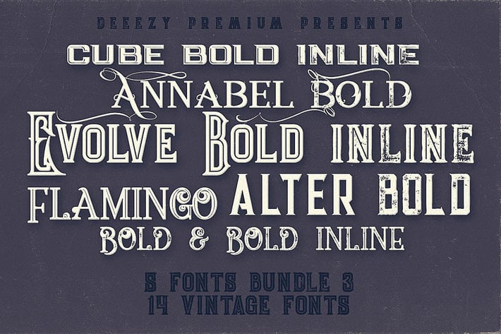 5 Fonts Bundle 3