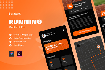 Running App - Mobile Kit