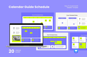 Calendar Guide Schedule - Keynote Template