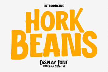 Hork Beans Handwritten Font