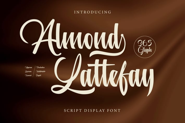 Almond Lattefay - Script Font