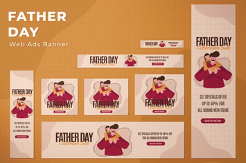 Web Ads Banners - Father's Day Celebration
