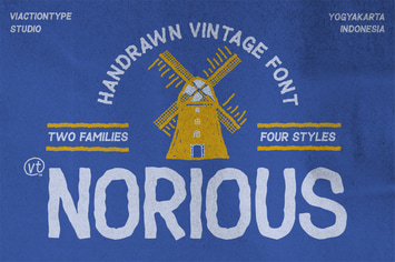 NORIOUS - Handrawn Vintage Font