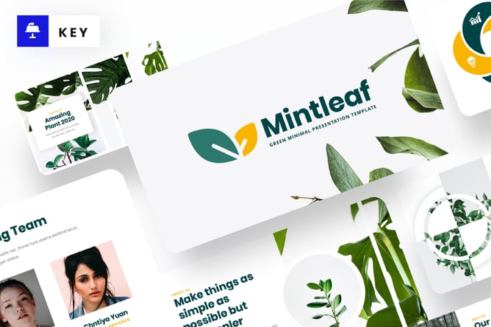 Mintleaf - Minimal Green Keynote Template