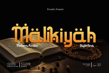 Malikiyah – A Modern Arabic Style Font