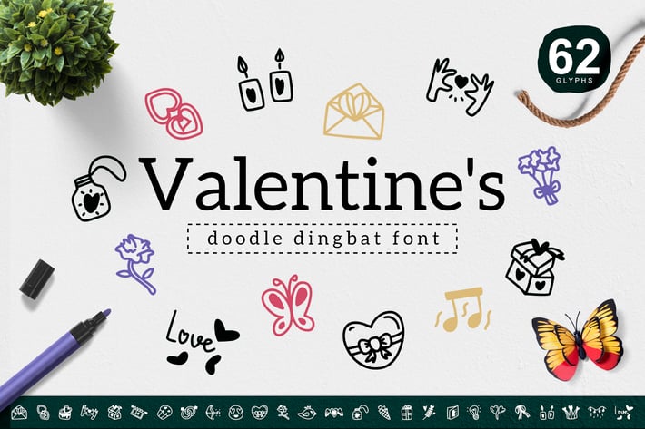 Valentine's Dingbat