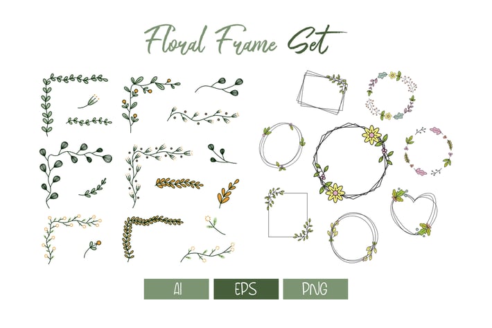 Floral Frame Set