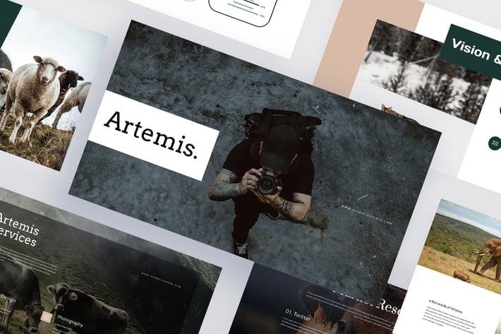 Artemis - Animal Photography Keynote Template 