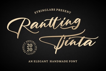 Rantting Tjinta - Stylish Script Font