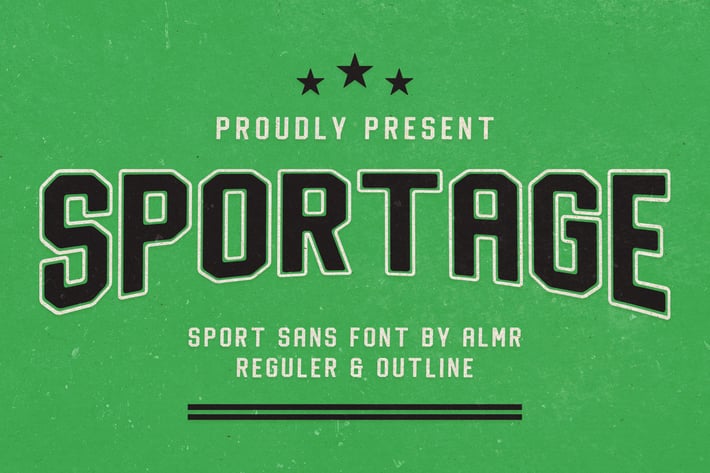 Sportage | retro sporty font