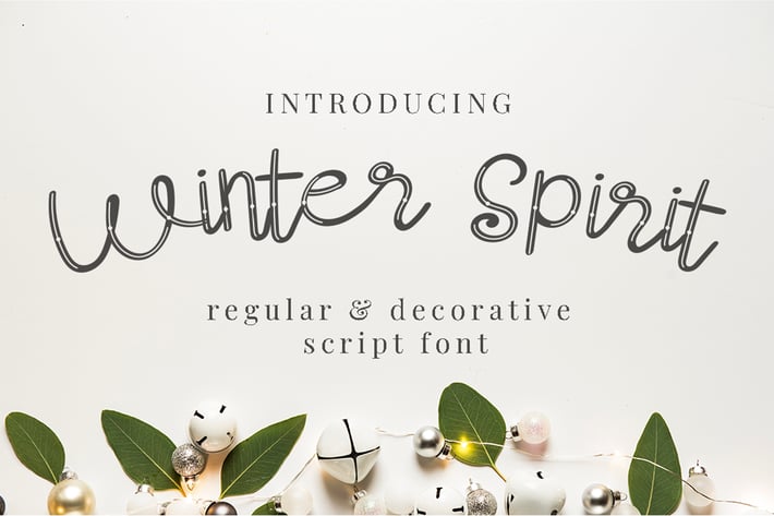 Winter Spirit - Script Font