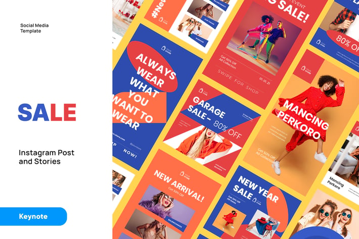 SALE - Instagram Post and Stories Keynote