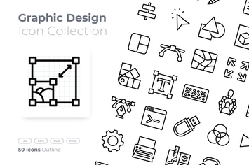 Graphic Design Outline Icon
