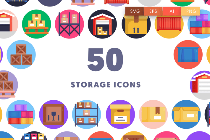 50 Storage icons