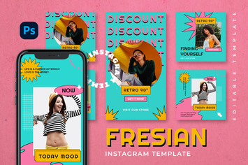 Fresian - Retro Instagram Stories and Post