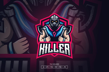 Killer esport logo template