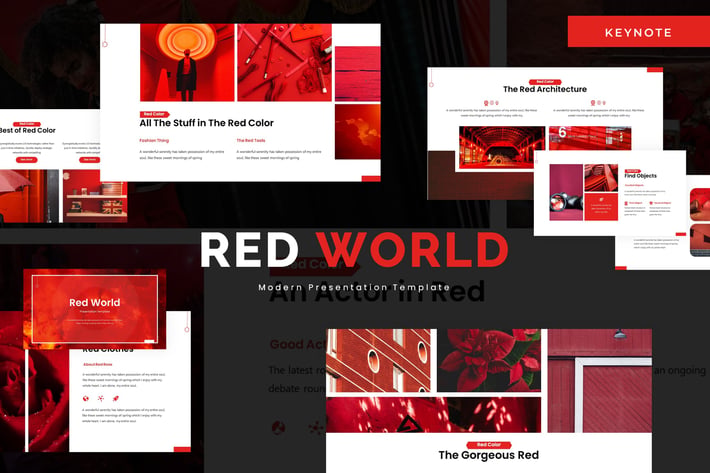 Red World - Keynote Template