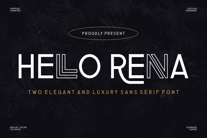 Hello Renna - Elegant And Luxury Sans Serif Font