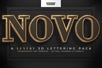 Novo ~ 3D Lettering Pack