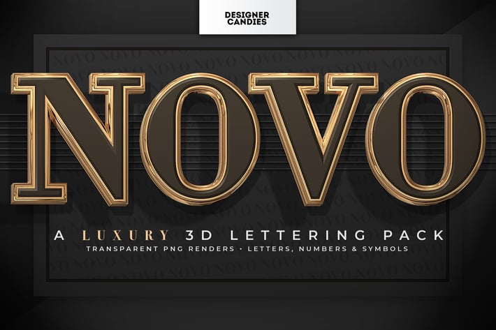 Novo ~ 3D Lettering Pack