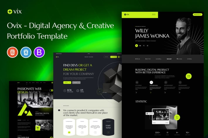  Ovix - Digital Agency & Portfolio Template