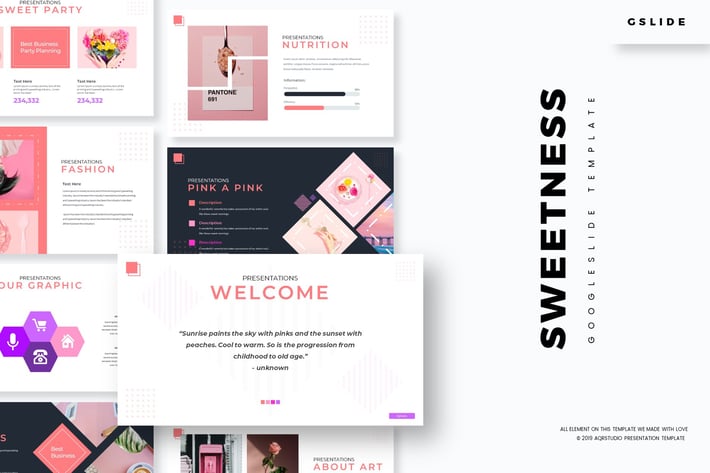 Sweetness - Google Slides Template