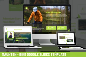Maunten - Bike Google Slides Template