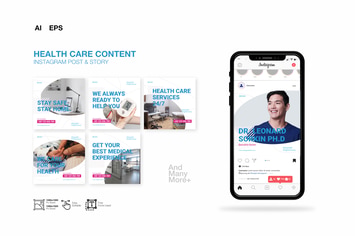 Edelweis Medical Health Instagram Template
