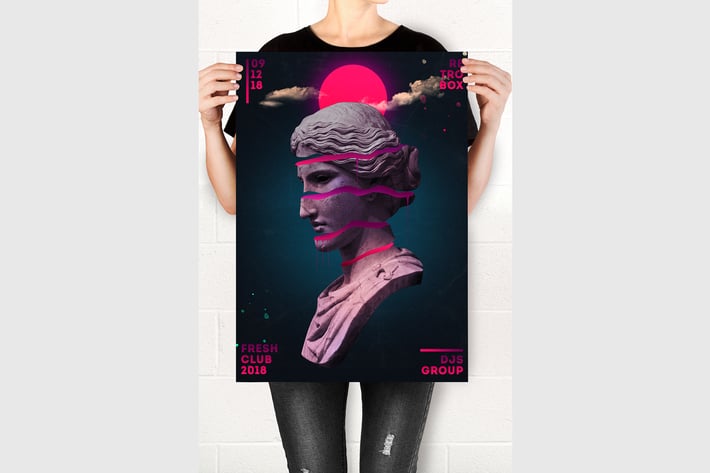 Frame Girl A4 Mock Up
