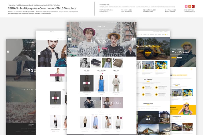 SEBIAN - Multipurpose eCommerce HTML5 Template