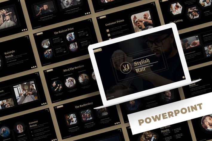 Stylish Hair - Powerpoint Template