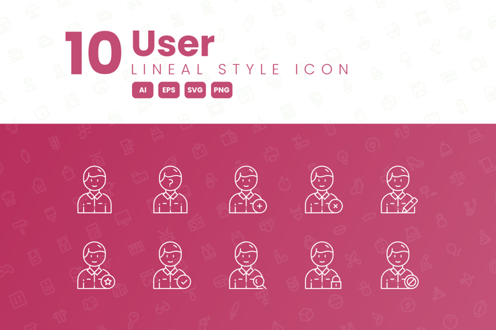 10 User Detailed Icon Collection