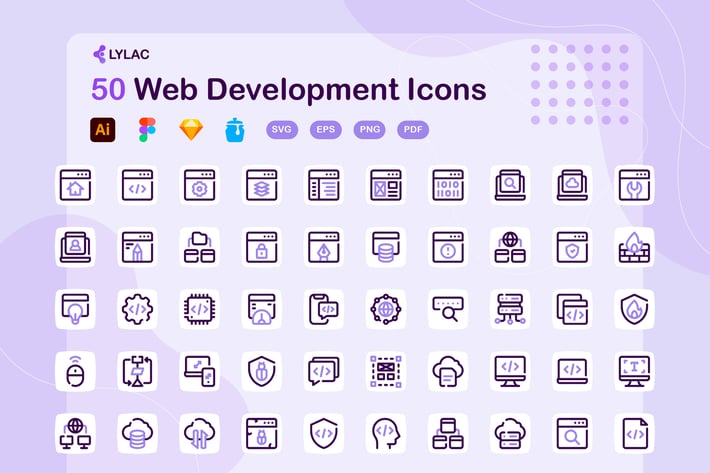Lylac - Web Development Icons