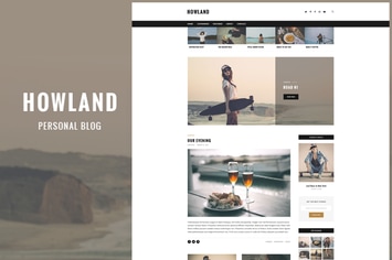 Howland - Personal Blog PSD Template