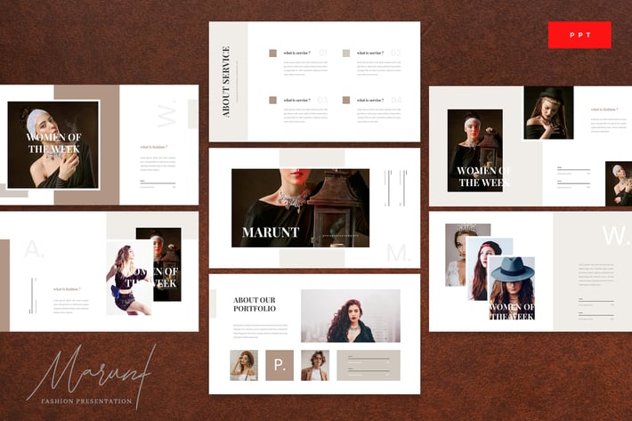 Marunt - Luxury Fashion Powerpoint Template