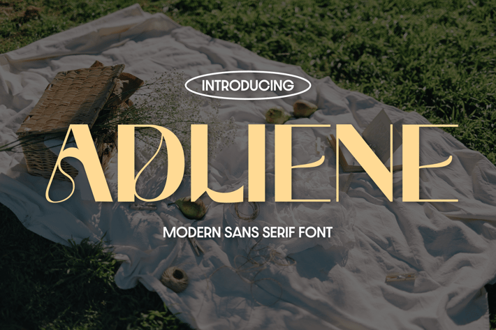 Adliene Modern Sans Serif Font