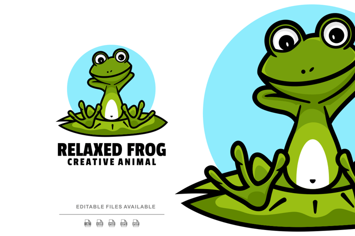 Frog Cartoon Logo