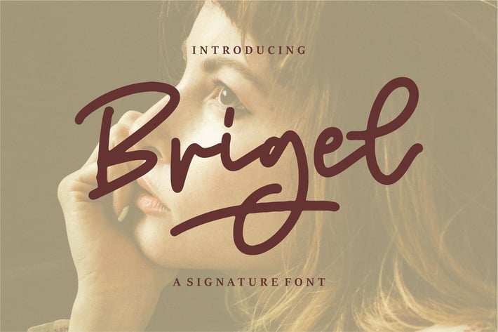 Brigel | A Signature Font
