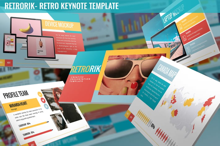 Retrorik - Retro Keynote Template