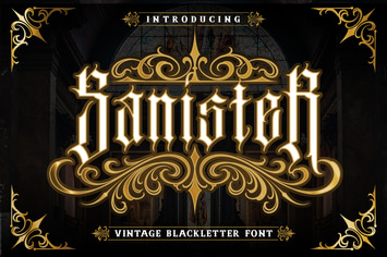 Sanister Modern Blackletter Font