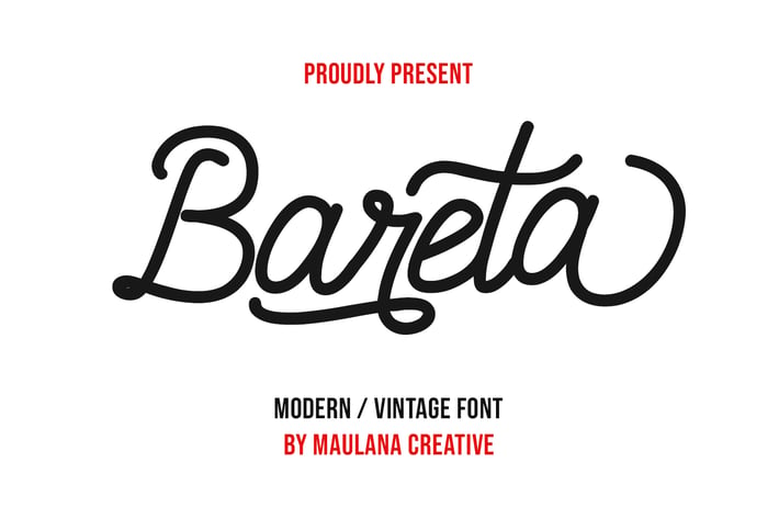 Bareta Vintage Modern Font