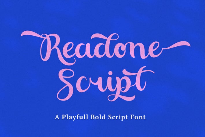 Readone Script - Love Beautiful Logo Font