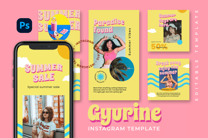 Gyurine - Retro Instagram Stories and Post