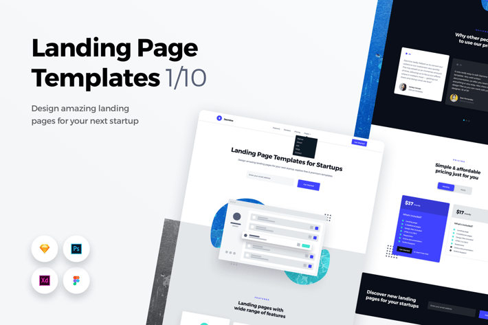 Landing Page Templates - Web UI Kit - 1