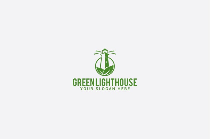 green lighthouse