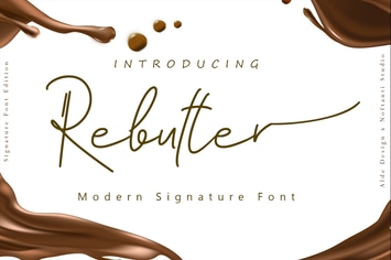 Rebutter // Fashionable Handwritten Font 